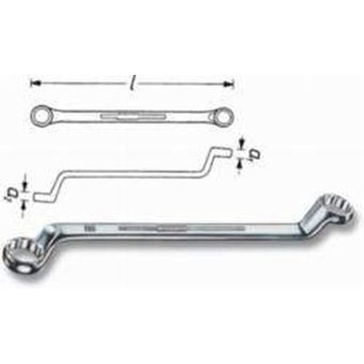 Double Box-End Wrench No.630A-25/32x13/16 Hazet® Auslaufartikel