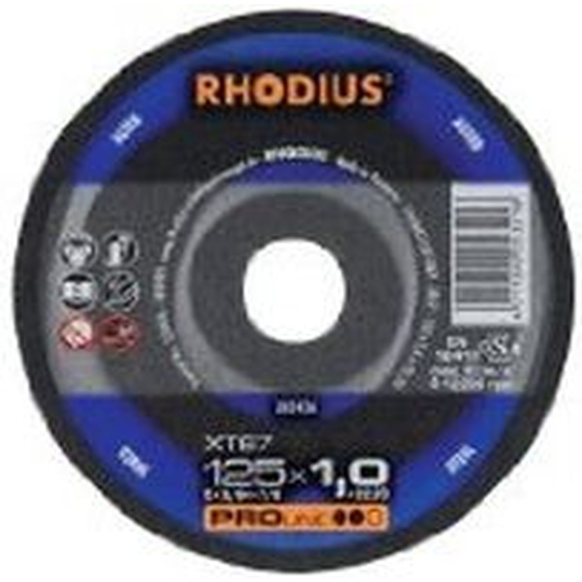 Rhodius Trennscheibe Form 41 XT67 Stahl  FT67M-Top Ø125x1x22,2mm  